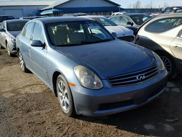 JNKCV51E46M505707 - 2006 INFINITI G35 TURQUOISE photo 1