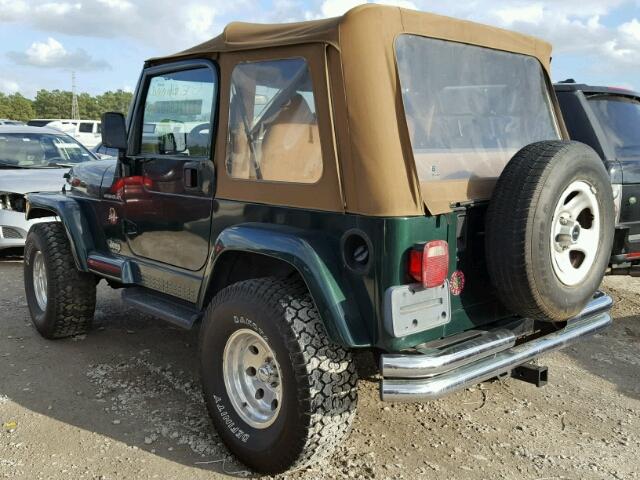 1J4FA59SX1P326061 - 2001 JEEP WRANGLER / GREEN photo 3