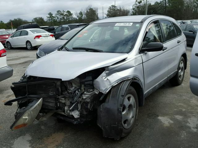 5J6RE38349L014188 - 2009 HONDA CR-V LX SILVER photo 2