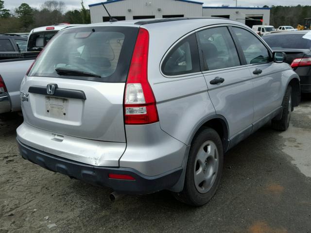 5J6RE38349L014188 - 2009 HONDA CR-V LX SILVER photo 4