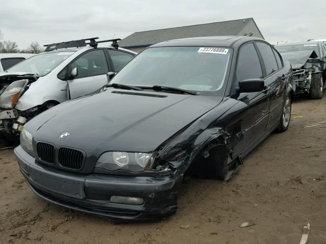 WBAAV33431EE79704 - 2001 BMW 325 I BLACK photo 2