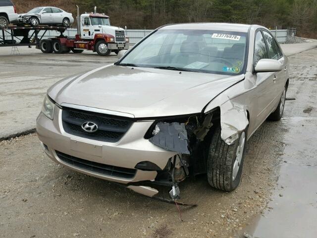 5NPET46C88H353753 - 2008 HYUNDAI SONATA GLS CREAM photo 2