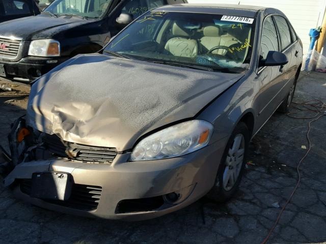 2G1WC58R379188538 - 2007 CHEVROLET IMPALA LT BEIGE photo 2