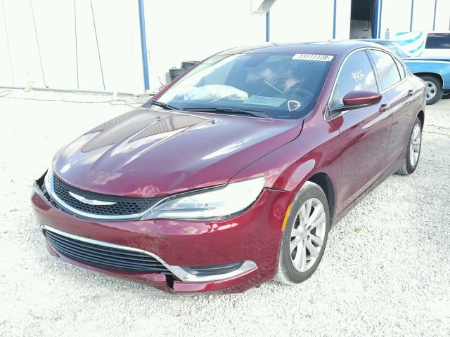 1C3CCCAB5GN133750 - 2016 CHRYSLER 200 LIMITE RED photo 2