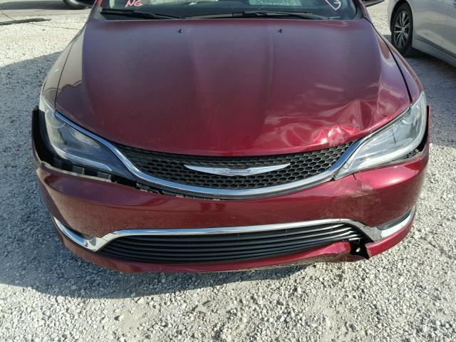 1C3CCCAB5GN133750 - 2016 CHRYSLER 200 LIMITE RED photo 9