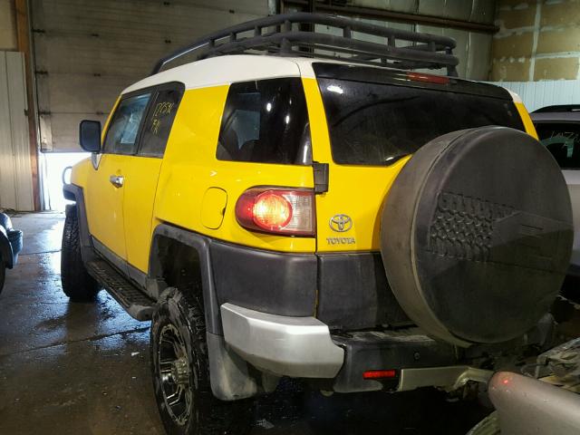 JTEBU11F08K011615 - 2008 TOYOTA FJ CRUISER YELLOW photo 3