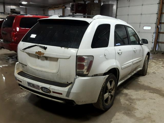 2CNDL537486025786 - 2008 CHEVROLET EQUINOX SP WHITE photo 4