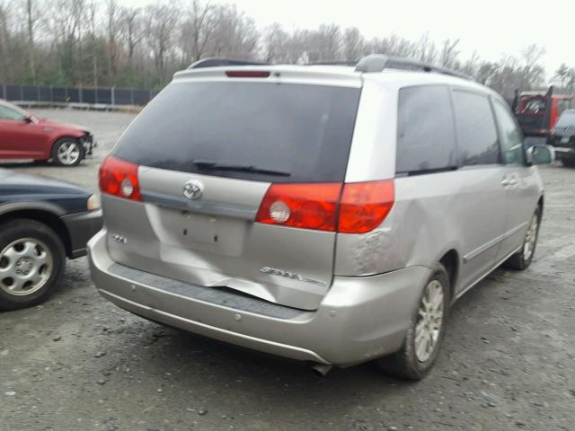 5TDZK22C87S004745 - 2007 TOYOTA SIENNA XLE SILVER photo 4