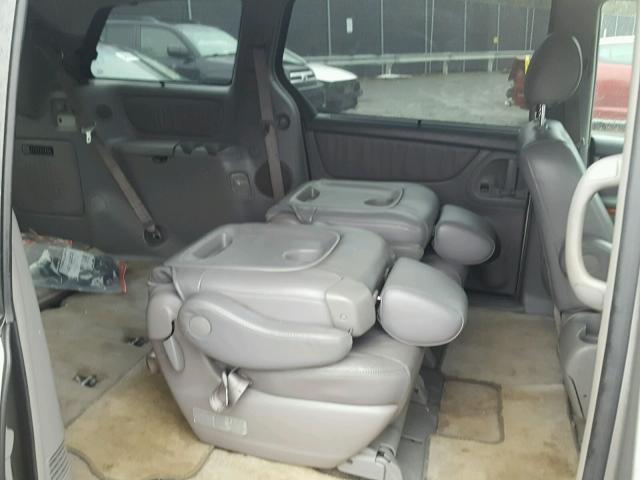 5TDZK22C87S004745 - 2007 TOYOTA SIENNA XLE SILVER photo 6