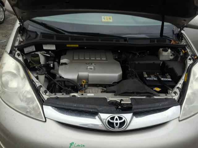 5TDZK22C87S004745 - 2007 TOYOTA SIENNA XLE SILVER photo 7