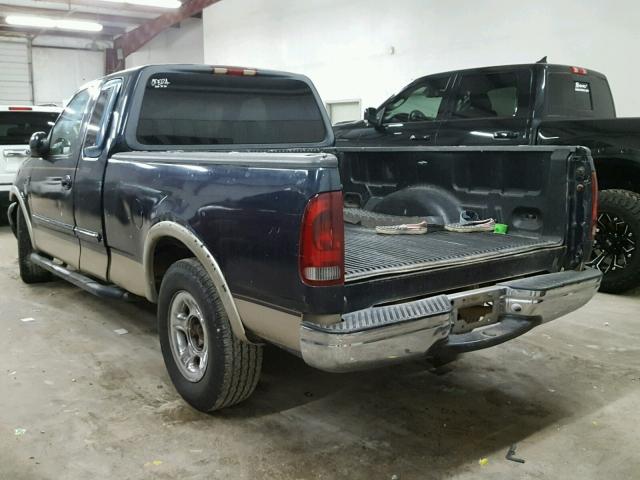 1FTRX17L3YKA67376 - 2000 FORD F150 BLUE photo 3