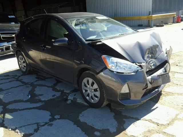 JTDKDTB39C1507757 - 2012 TOYOTA PRIUS C GRAY photo 1