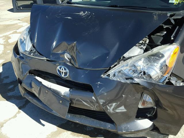 JTDKDTB39C1507757 - 2012 TOYOTA PRIUS C GRAY photo 9