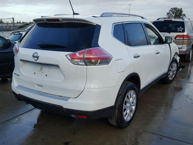 KNMAT2MT7GP732574 - 2016 NISSAN ROGUE S WHITE photo 4