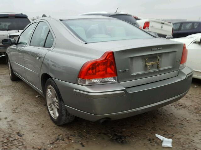 YV1RS592362543594 - 2006 VOLVO S60 2.5T SILVER photo 3