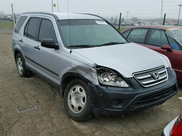 SHSRD68545U307607 - 2005 HONDA CR-V LX SILVER photo 1