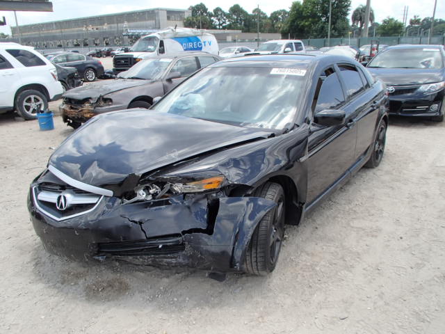 19UUA65555A003789 - 2005 ACURA TL BLACK photo 2