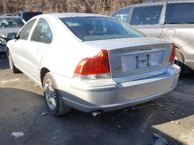 YV1RS592582676649 - 2008 VOLVO S60 2.5T SILVER photo 3