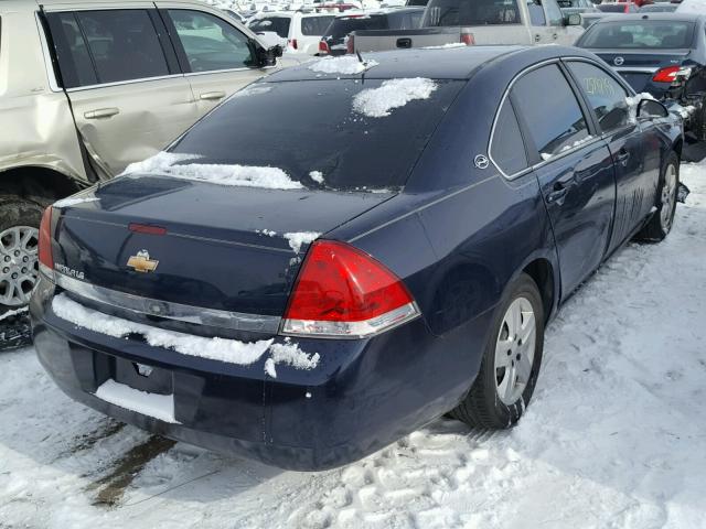 2G1WB58N981373502 - 2008 CHEVROLET IMPALA LS BLUE photo 4