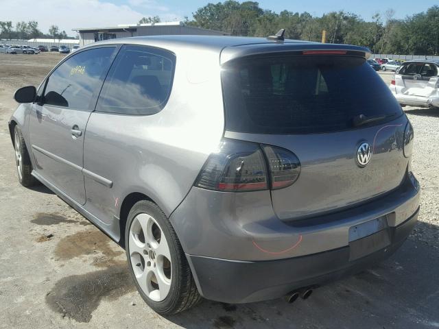 WVWFD71K89W004590 - 2009 VOLKSWAGEN GTI GRAY photo 3