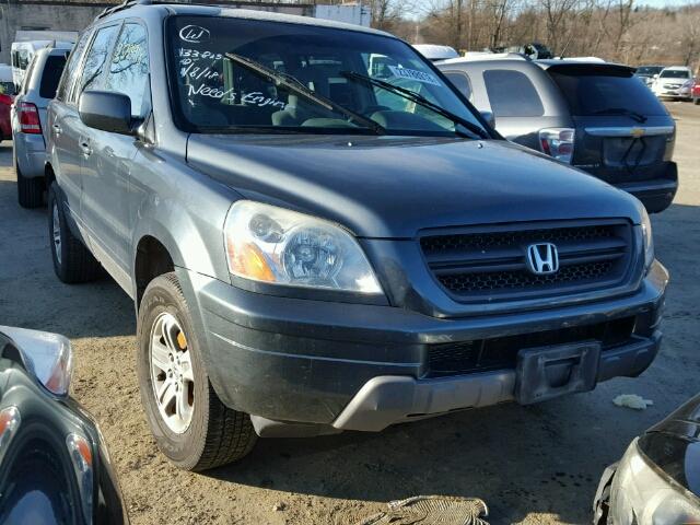 2HKYF18433H589227 - 2003 HONDA PILOT EX GRAY photo 1