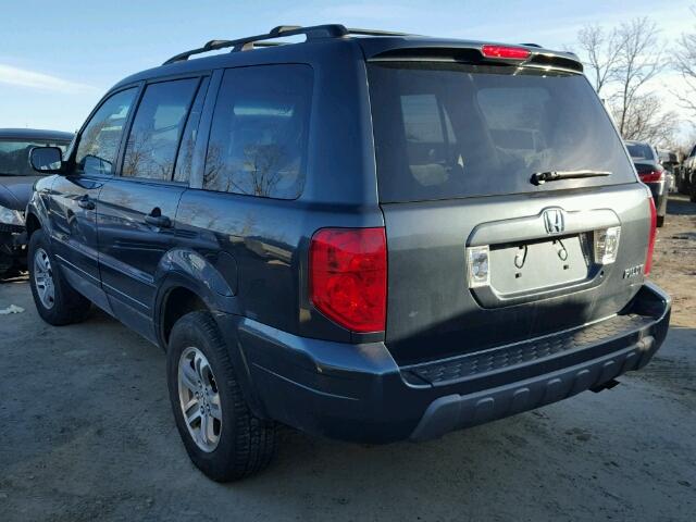 2HKYF18433H589227 - 2003 HONDA PILOT EX GRAY photo 3