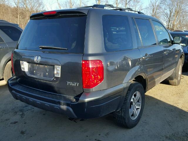 2HKYF18433H589227 - 2003 HONDA PILOT EX GRAY photo 4