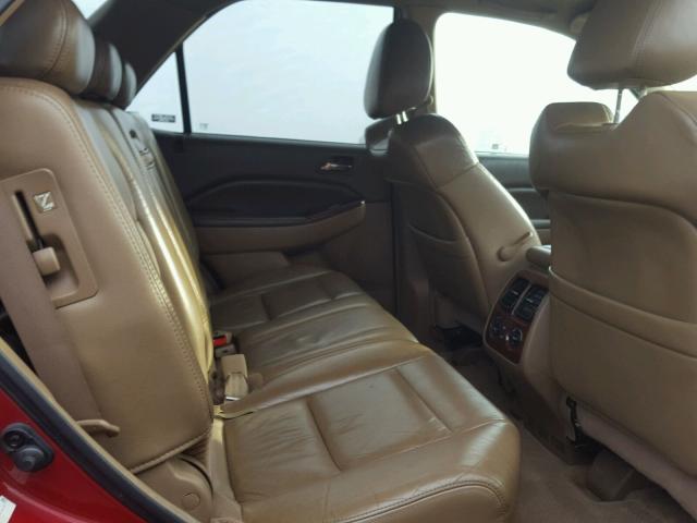 2HNYD18265H554675 - 2005 ACURA MDX RED photo 6