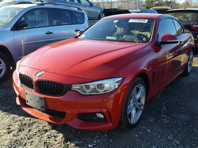 WBA3T1C59GP822182 - 2016 BMW 428 XI SUL RED photo 2