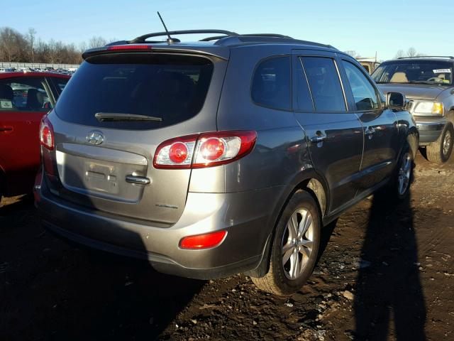 5XYZKDAG8CG152028 - 2012 HYUNDAI SANTA FE L GRAY photo 4