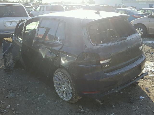 WVWHV7AJ7DW028840 - 2013 VOLKSWAGEN GTI BLACK photo 3