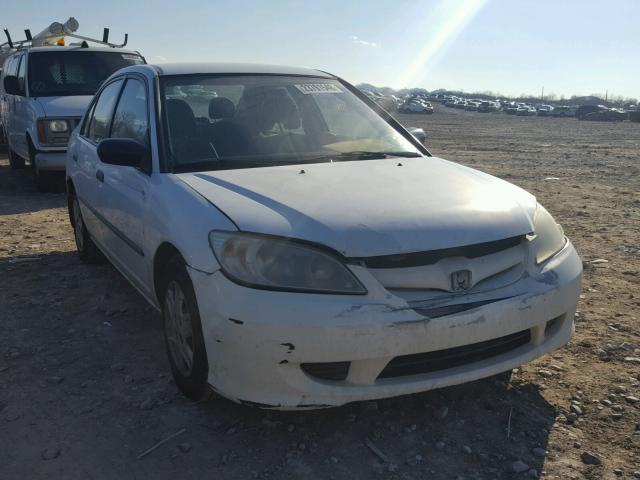 2HGES16344H570285 - 2004 HONDA CIVIC DX V WHITE photo 1