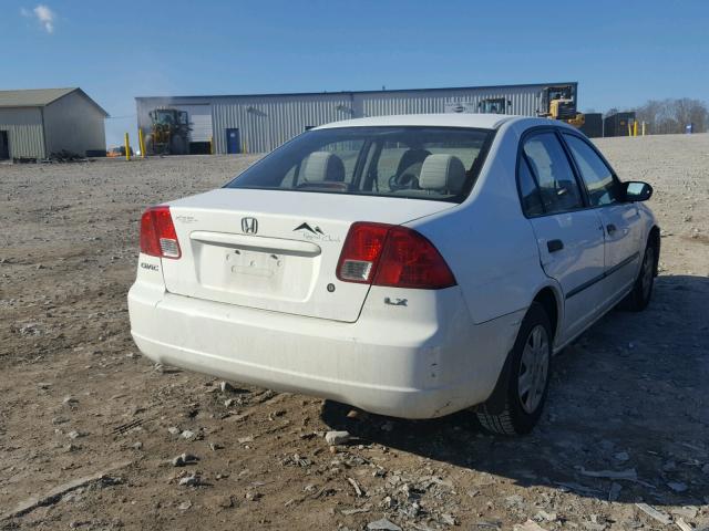 2HGES16344H570285 - 2004 HONDA CIVIC DX V WHITE photo 4