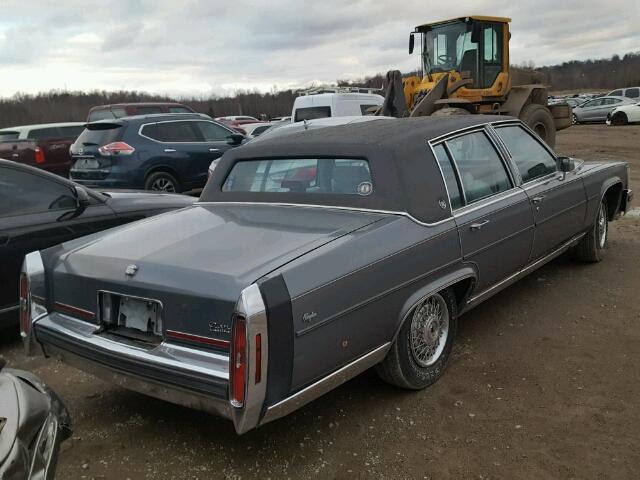 1G6DW51Y2H9727667 - 1987 CADILLAC BROUGHAM GRAY photo 4