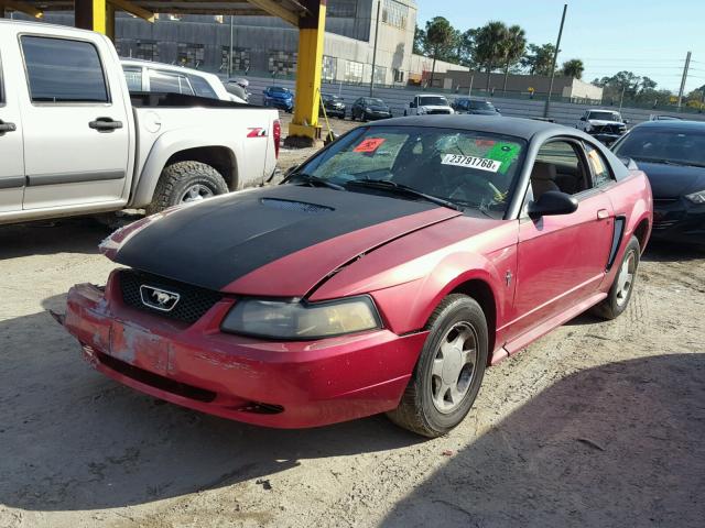 1FAFP4042YF203860 - 2000 FORD MUSTANG RED photo 2