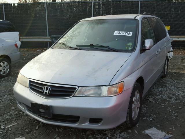 2HKRL18612H505158 - 2002 HONDA ODYSSEY EX SILVER photo 2