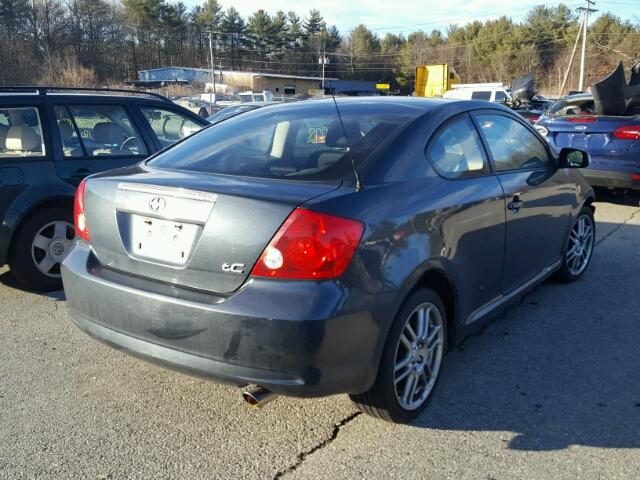 JTKDE177150001315 - 2005 TOYOTA SCION TC GRAY photo 4