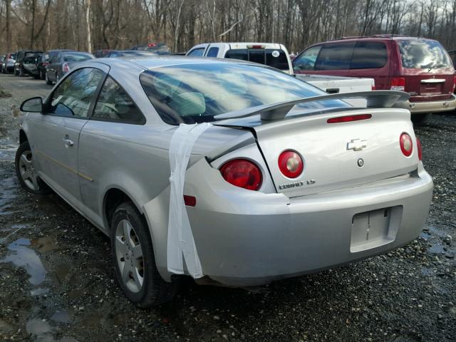 1G1AK15F377391124 - 2007 CHEVROLET COBALT LS SILVER photo 3