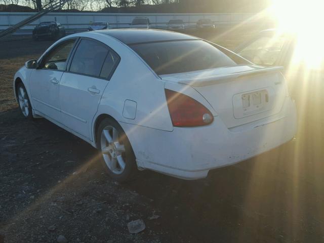 1N4BA41E74C833103 - 2004 NISSAN MAXIMA SE WHITE photo 3