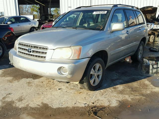 JTEGF21A210016388 - 2001 TOYOTA HIGHLANDER GRAY photo 2