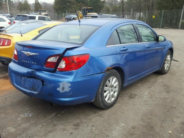 1C3LC46K77N509640 - 2007 CHRYSLER SEBRING BLUE photo 4