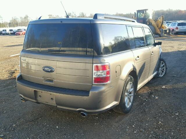 2FMGK5B82EBD44262 - 2014 FORD FLEX SE SILVER photo 4