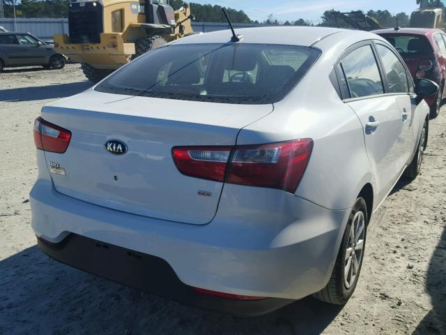 KNADM4A33H6115753 - 2017 KIA RIO LX WHITE photo 4