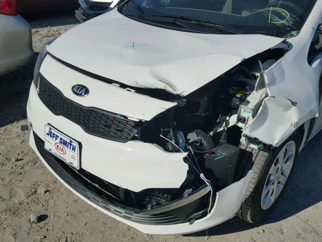 KNADM4A33H6115753 - 2017 KIA RIO LX Սպիտակ լուսանկար 9