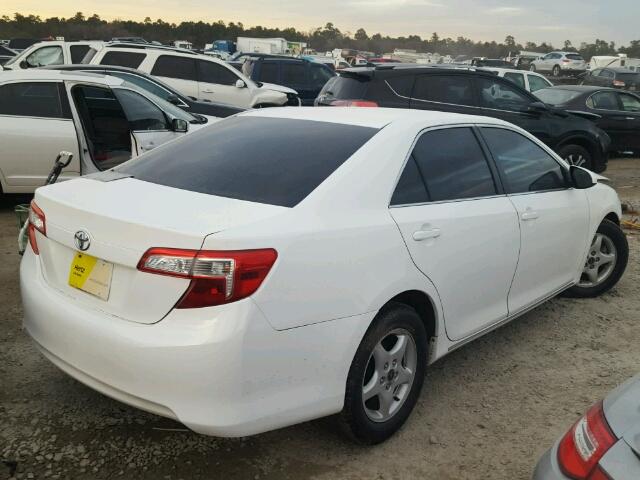 4T1BF1FK4CU554933 - 2012 TOYOTA CAMRY BASE WHITE photo 4