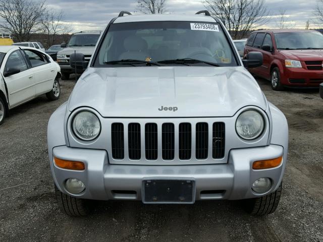 1J4GL58K82W239993 - 2002 JEEP LIBERTY LI SILVER photo 9