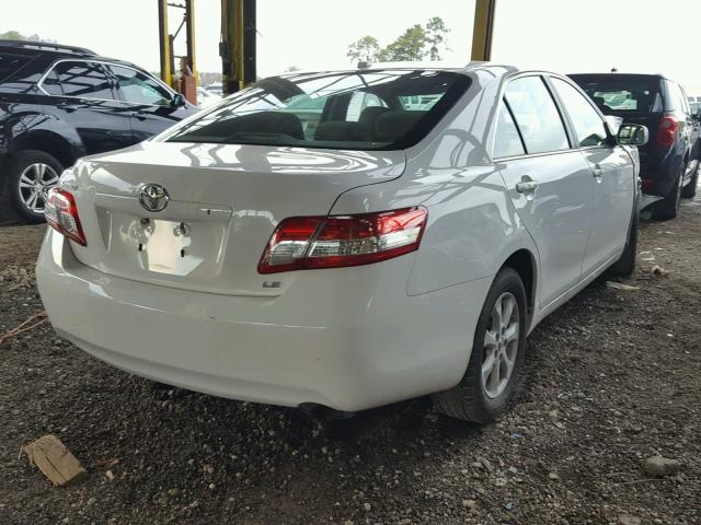 4T4BF3EK4BR179515 - 2011 TOYOTA CAMRY BASE WHITE photo 4