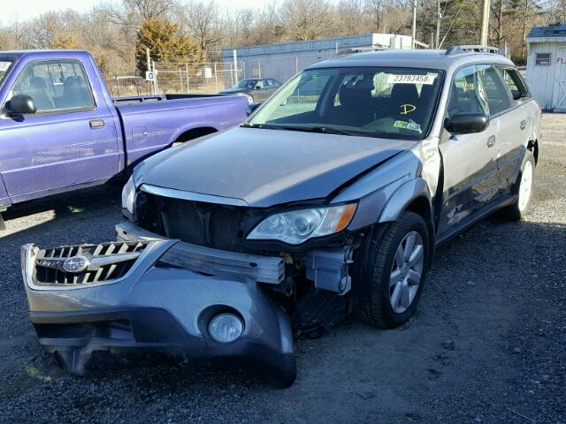 4S4BP61C387329239 - 2008 SUBARU OUTBACK 2. GRAY photo 2