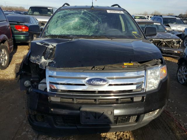 2FMDK39C47BB05316 - 2007 FORD EDGE SEL P BLACK photo 9