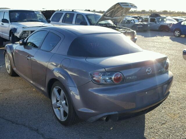 JM1FE17N550157713 - 2005 MAZDA RX8 GRAY photo 3